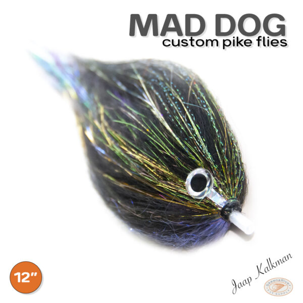 Mad Dog Custom Black Pike Flies